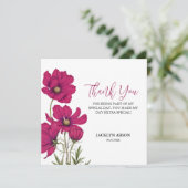 Cosmos rose foncé Merci floral (Debout devant)