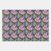 Cosmos Roze en Blauwe Bruiloft  Inpakpapier Vel (Voorkant 2)