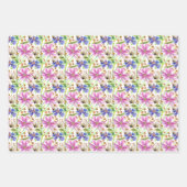 Cosmos Roze en Blauwe Bruiloft  Inpakpapier Vel (Voorkant)
