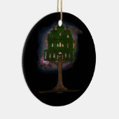 Cosmos Tree House Keramisch Ornament (Rechts)