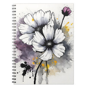 Cosmos - Watercolorbloemen Notitieboek