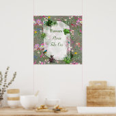 Cosmos Wilderness Wild-Flowers Poster (Keuken)