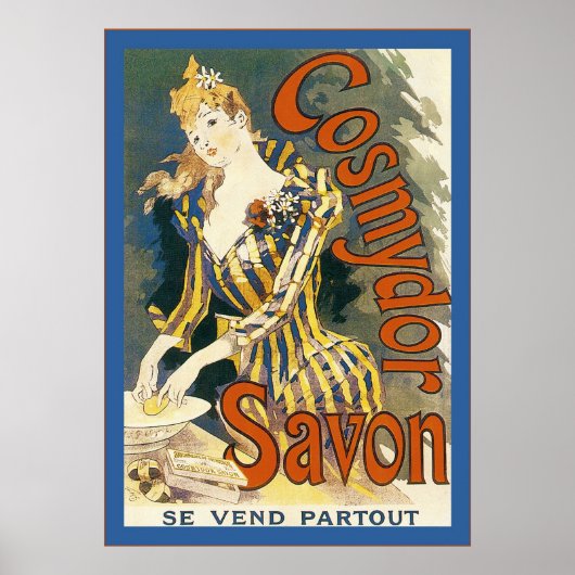 Cosmydor Savon ~  Frans Adverteren Poster (Voorkant)