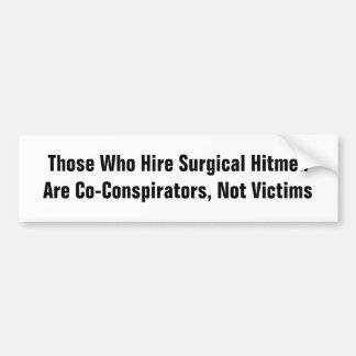 Cospirators, geen slachtoffers bumpersticker