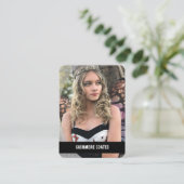 Cosplay Character Custom Trading Kaarten | QR-code Visitekaartje (Staand voorkant)