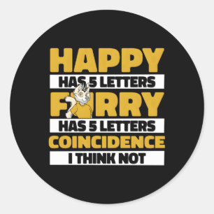 Cosplay Happy Fursona Furries Furry Fandom Ronde Sticker