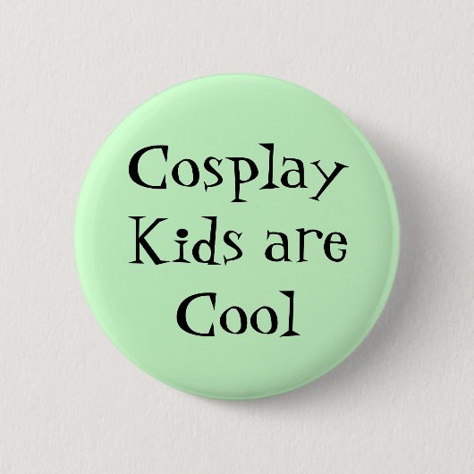Cosplay-Kinderen zijn 'Cool Design' Ronde Button 5,7 Cm (Voorkant)