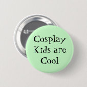 Cosplay-Kinderen zijn 'Cool Design' Ronde Button 5,7 Cm (Voorkant /achterkant)