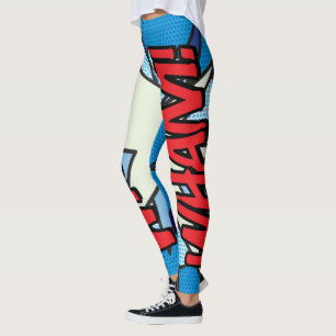 Cosplay Stripboek Pop Art WHAM Leggings