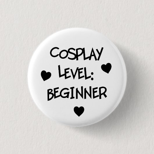 Cosplayniveau: Beginnende Button (Voorkant)