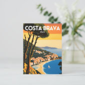 Costa Brava Spanje Briefkaart (Staand voorkant)
