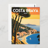 Costa Brava Spanje Briefkaart (Voorkant / Achterkant)