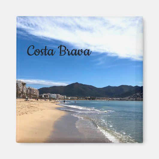 Costa Brava, Spanje - Perzikfoto Magneet (Voorkant)