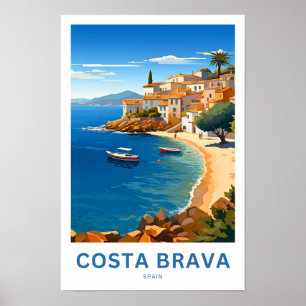 Costa Brava Spanje Reisprint Poster
