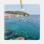 Costa Brava Spanje Schilderachtig Blue Ocean Trave Keramisch Ornament (Voorkant)