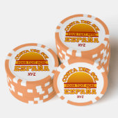 Costa Del Sol aangepaste pokerchips (Opstapeling)