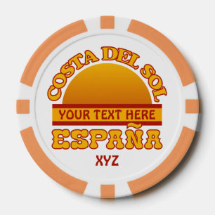 Costa Del Sol jetons de poker personnalisés
