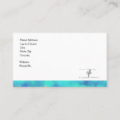 Costa Maya Blues Logo Std. Gepersonaliseerd Visitekaartje (Achterkant)