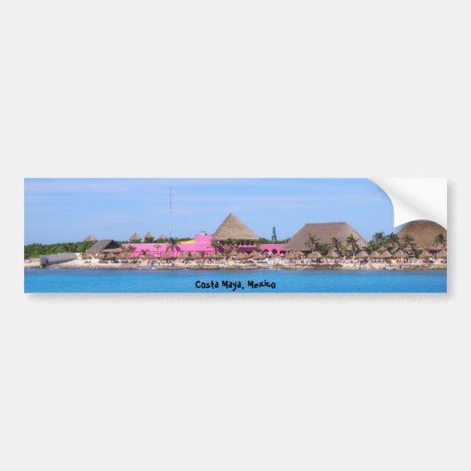 Costa Maya, Mexico Bumpersticker (Voorkant)