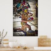 Costa Mayan Ritual Poster (Keuken)