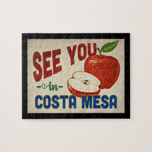 Costa Mesa California Apple - Vintage Travel Legpuzzel