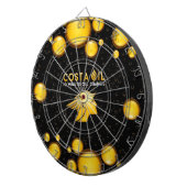 Costa Oil Drop Design Dartboard Dartbord (Voorkant Rechts)