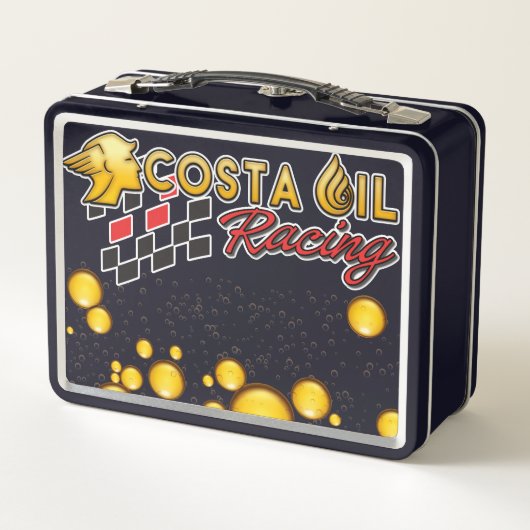 Costa Oil Racing Carson Ware Black Metal Lunchbox (Dos)