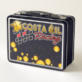 Costa Oil Racing Carson Ware Black Metal Lunchbox (Dos)