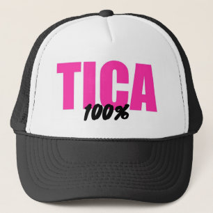 Costa Rica 100 procent Tica Costa Rica Vrouwen Trucker Pet