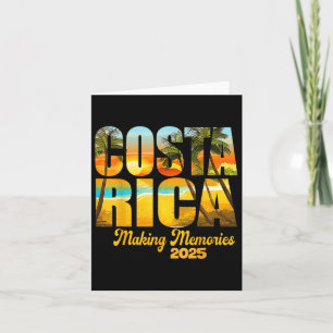 Costa Rica 2025 Herinneringen Maken Overeenkomende Kaart