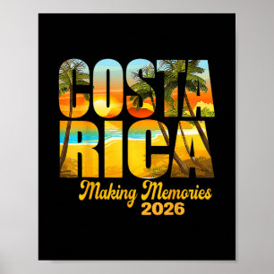 Costa Rica 2026 Herinneringen Maken Overeenkomende Poster