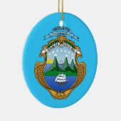 COSTA RICA Aangepaste kerstversiering Keramisch Ornament (Rechts)