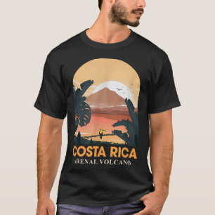 Costa Rica Arenal Vulkaan Reizen Strand Zomer Vaca T-shirt