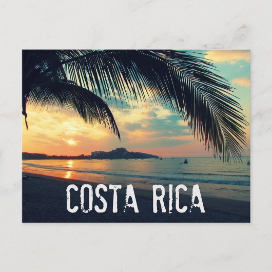 Costa Rica Beach Briefkaart (Voorkant)