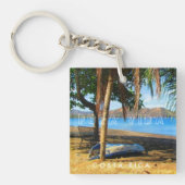 Costa Rica Beach Souvenir Sleutelhanger (Voorkant)