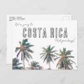 Costa Rica Bestemming Strand Bruiloft Save the Dat Briefkaart (Voorkant / Achterkant)