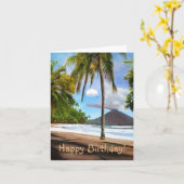 Costa Rica Birthday Kaart (Gele Bloem)