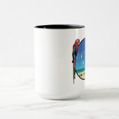 Costa Rica - Black 15 oz Ringer Mug (Centre)
