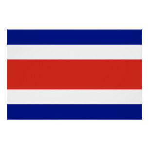 Costa Rica burger vlag Perfect Poster