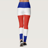 Costa Rica Burgervlag Leggings (Achterkant)