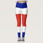 Costa Rica Burgervlag Leggings (Voorkant)