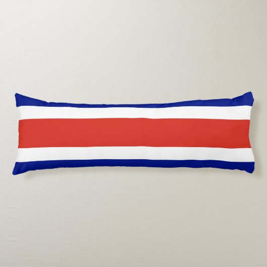 Costa Rica Burgervlag Lichaamskussen (Voorkant)