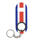 Costa Rica Burgervlag Mini Flessenopener (Voorkant)