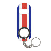 Costa Rica Burgervlag Mini Flessenopener (Achterkant)