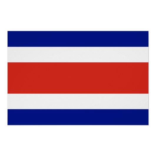 Costa Rica Burgervlag Perfect Poster (Voorkant)