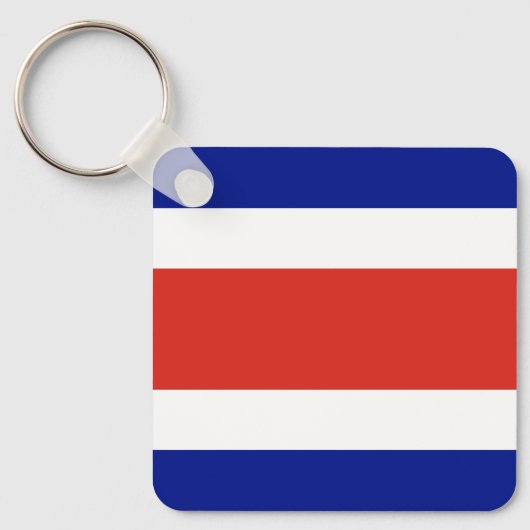 Costa Rica Burgervlag Sleutelhanger (Voorkant)