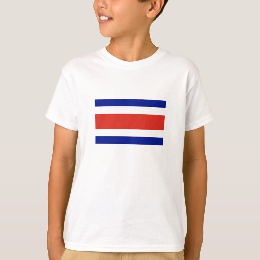 Costa Rica Burgervlag T-shirt (Voorkant)