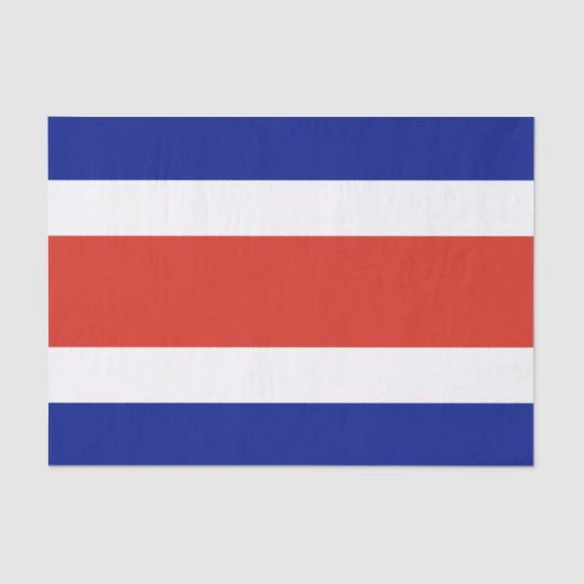 Costa Rica Burgervlag Tissuepapier (Voorkant)