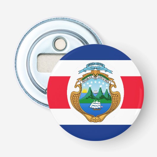 Costa Rica Button Flesopener (Voorkant)