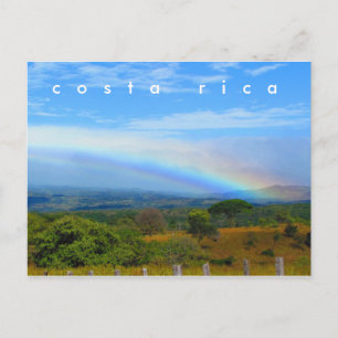 Costa Rica Campagne Carte postale Arc-en-ciel